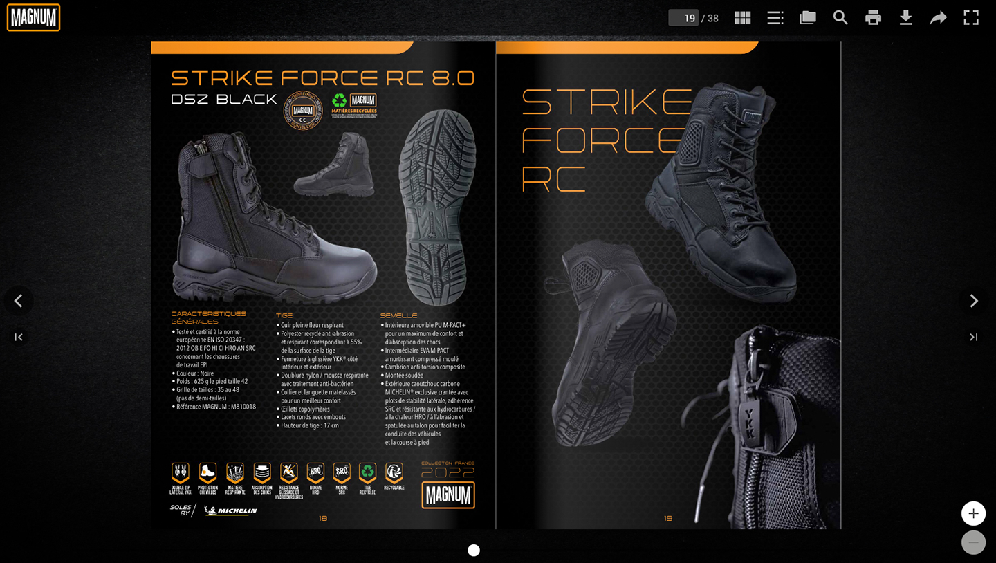 Magnum catalogue in an online reader