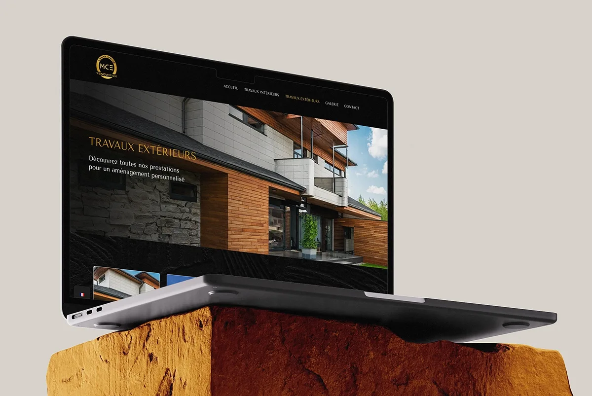 Page travaux extérieurs du site MCE Léman Inside