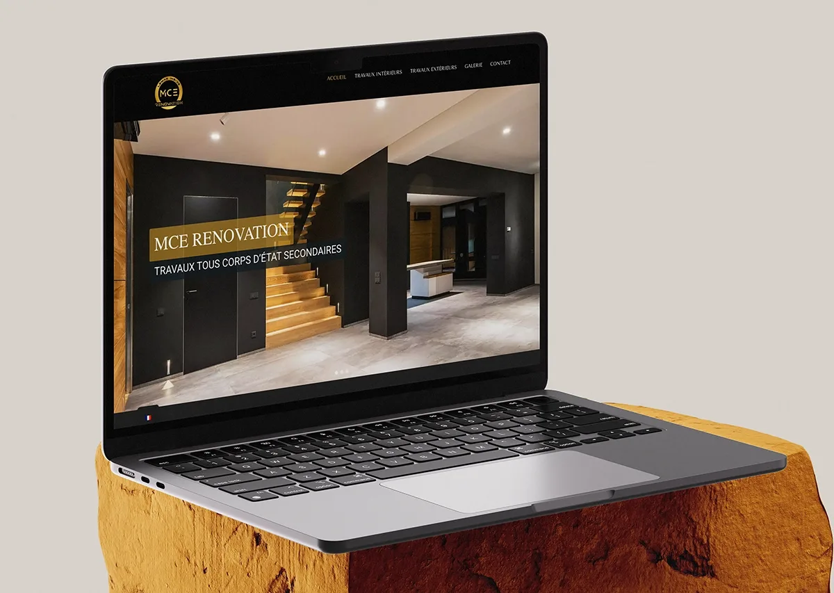 MCE Léman Inside website on a laptop